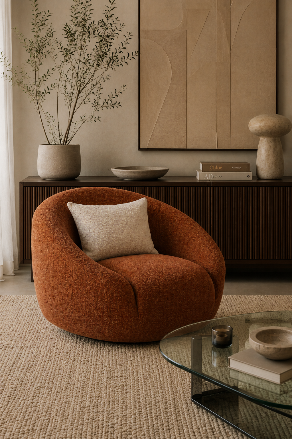 cove armchair