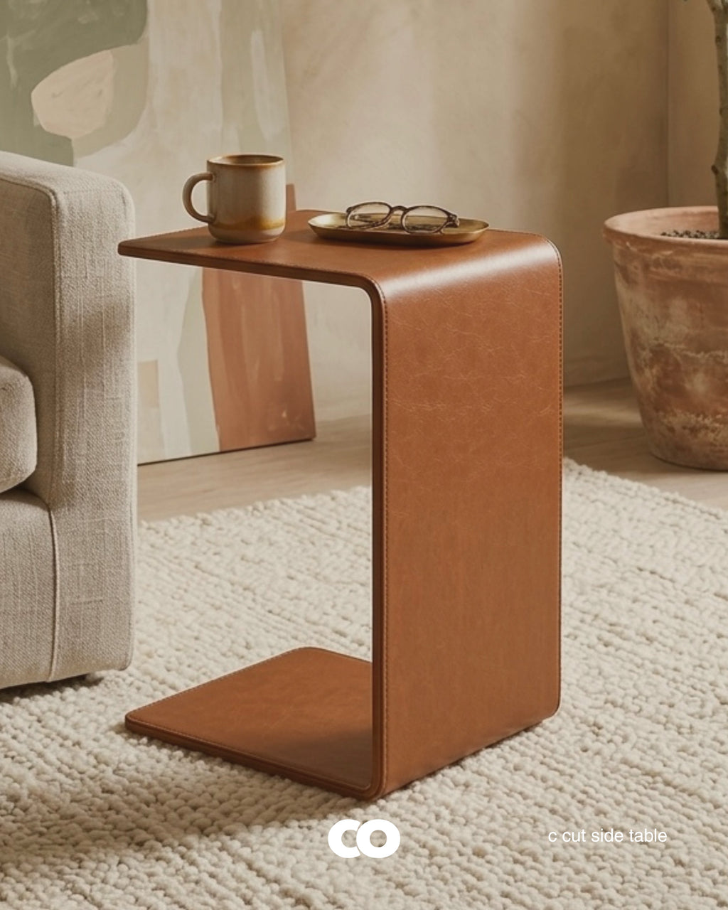 c cut side table