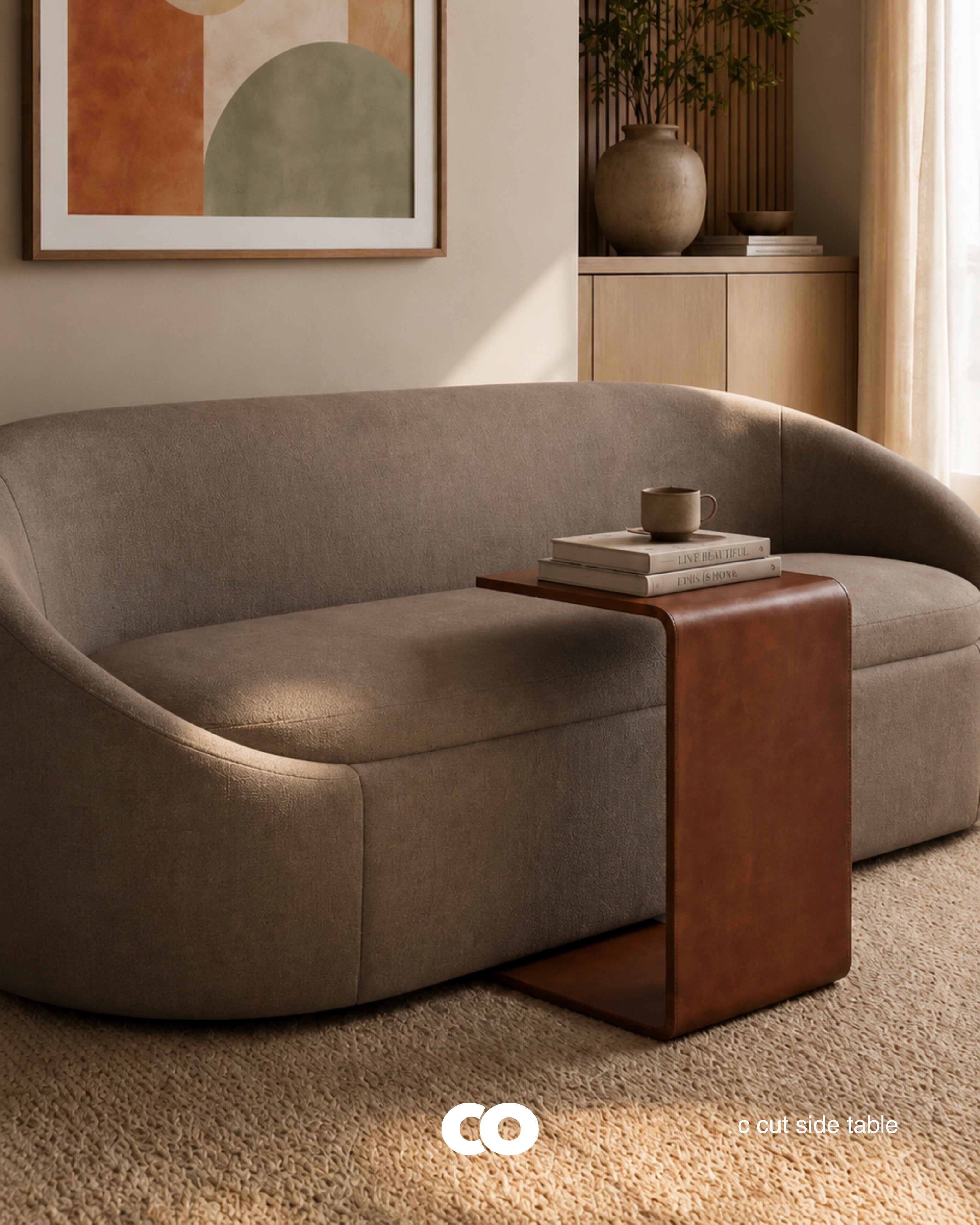 c cut side table